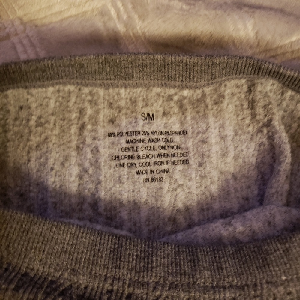 Grey Fleece Lined Leggings NWOT - Picture 3 of 3